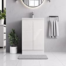 Image of Belofay Floor Standing Vanity Unit with basin | Bathroom Vanity Unit with basin