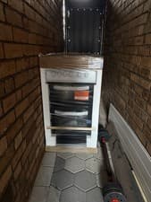 Image of Available Hotpoint Hotpoint HTE5VCW 50cm Twin cooker With Ceramic Hob White 