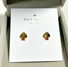 Image of Iconic Kate Spade New York Gold-Tone Spade Earrings