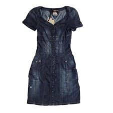 Image of Tommy Hilfiger Denim Dress Dark Blue Uk Women's Size XS
