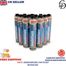 Image of SOUDAL EXPANDING FOAM GUN GRADE GAP FILLER PU FOAM DURAVALVE 750ML UK Seller
