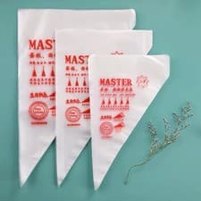 Image of 100PCS Disposable Pastry Bags Thick Icing Piping Bags Cake Decorating