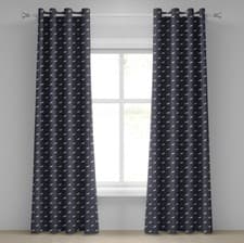 Image of Horses 2-Panels Eyelet Curtains Wild Mustang Pattern