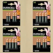 Image of Duracell Rechargeable Batteries Ultra Plus Duralock NiMH Pre Stay Charge Battery
