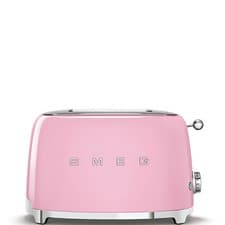 Image of SMEG RETRO 50'S STYLE 2 SLICE TOASTER IN PINK TSF01PKUK
