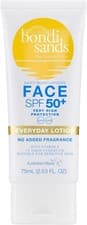 Image of Bondi Sands Fragrance Free Face Sunscreen Lotion SPF 50+ 75 mL UK FAST DELIVERY