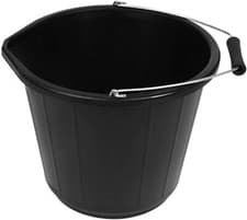 Image of 14L / 3 Gallon Builders Bucket Plastic Strong Water Mixing Storage DIY Handle UK