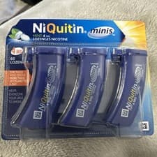 Image of Niquitin Minis Mint Lozenges 4Mg - 60 Lozenges New 2027 Free Post