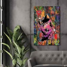 Image of New Banksy Love or Money Volume 2 Original art by Memento BIG 40x26 Ready