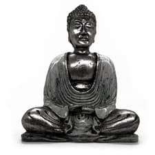 Image of Thai Buddha Statue Ornament Detailed Figurine Gold Effect Vintage Home Decor