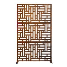 Image of Nicoman Geo Maze Metal Privacy Screen 90cm x 180cm | Outdoor Garden Metal Panel