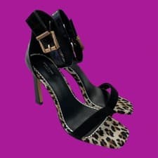 Image of RIVER ISLAND Koala Gorgeous Stiletto Sandals,Wide Fit,Faux Leather, UK 6/EU 39