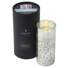 Image of Luminara Indoor 3.0" x 5.0" Candle in Silver Mercury Glass - Pack of 2
