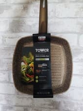 Image of Tower 25cm forged aluminium griddle pan