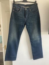 Image of Levis 514  denim Jeans Mens W33 L30 more like 32 leg Blue new without tags 