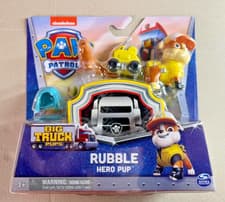 Image of Paw Patrol - Big Truck Pups Rubble Hero Pup With Accessories - Brand New