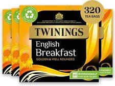 Image of Twinings English Breakfast 320 Tea bags Multipack of 4 x 80 Tea bags
