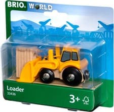 Image of BRIO - WORLD FARM TRACTOR LOADER TOY
