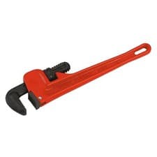 Image of Stillson Pipe Wrench 350mm Heavy Duty Cast Steel 13-50mm Jaw European Pattern