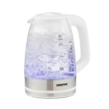 Image of GEEPAS Illuminating Electric Glass Kettle 1.7L Cordless Jug Kettle 2200W