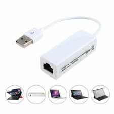 Image of USB 2.0 to Fast Ethernet 100/ 10Mbps RJ45 Network LAN Adapter Card Dongle