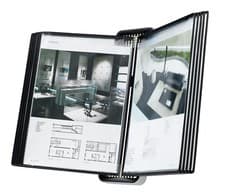 Image of Tarifold VEO A4 Wall Document Display System with 10 Black Pockets