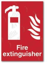 Image of Fire Extinguisher Sign