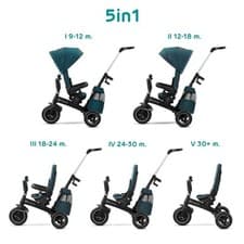 Image of Kinderkraft Tricycle EASYTWIST, Baby Push Trike, Kids First Bike
