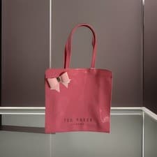 Image of Ted Baker London large  Pink Bow Tote Hand Shopper Bag