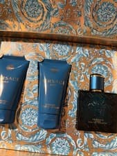 Image of Versace Eros Gift Set (Eau De toilette 50ml+Shower Gel 50ml+Shave Balm 50ml).NEW
