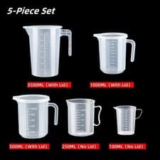 Image of Measuring Jug Plastic Kitchen Bar Polypropylene Measuring Jug 0.5L 1L 2L 3L 5L