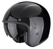 Image of Scorpion BELFAST EVO Jet Helmet, Black, Glossy, Size L, 3 Shell