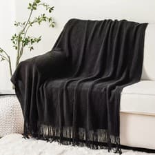 Image of New Luxury Christmas Plaid Throw Blanket for Bed Knit Throws Lightweight Blanket