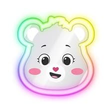 Image of Care Bears Neon Wall Decor with Multicolored Ambient Lighting