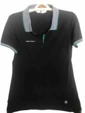 Image of BMW Genuine Golf Sport Black Polo Shirt Size Small RRP £45