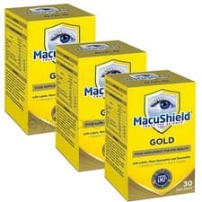 Image of **MacuShield GOLD Eye Supplement 90 DAY SUPPLY (3 MONTHS) - 270 Capsules**