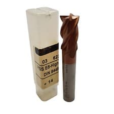 Image of Perfor End Mill 14mm HSS-E8 4 Flute High Cut 8% Cobalt 622 GS14
