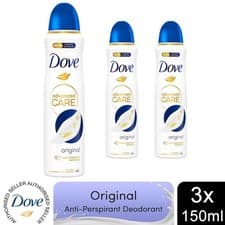 Image of Dove Anti-Perspirant Advanced Care 72H Deodorant for Women 150ml, 3 Pack