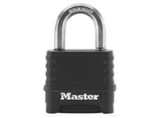 Image of Master Lock Excell 4-Digit Black Finish Combination 50mm Padlock MLKM178