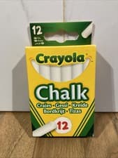 Image of Crayola White Chalk 12-Pack Anti-Dust