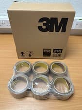 Image of 6 Rolls of 3M Scotch Strong Packing Packaging Tape Buff 66m x 48mm Pack 6