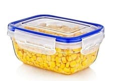 Image of LOCK & FRESH RECTANGULAR CLEAR PLASTIC FOOD STORAGE CONTAINER 800ML