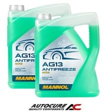 Image of MANNOL GREEN AG13 4013 ANTIFREEZE READY TO USE HIGHTEC COOLANT FLUID - 10 LITRES