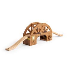 Image of Bigjigs Rail Collapsing Bridge, Pair with our Wooden Wild West Train Set