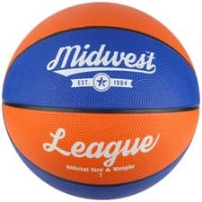 Image of Midwest League Basketball Blue/Orange (Size 7)