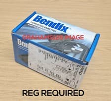 Image of BRAKE PADS SET REAR FITS AUDI SEAT SKODA VW BENDIX 510223