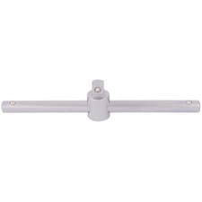 Image of Draper 16788 Satin Chrome Sliding T Bar 3/8" Sq. Dr.