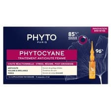 Image of Phyto Phytocyane Anti Hair Loss Reactional Treatment Women 12 x 5ml