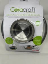 Image of Ceracraft Aroma Sauce Pan Lid  - Slowly Releases Liquids - 20cm