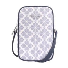 Image of Kate Spade KG490 Shoulder Bag Navy Multi Spade Flower PVC Coated Canvas